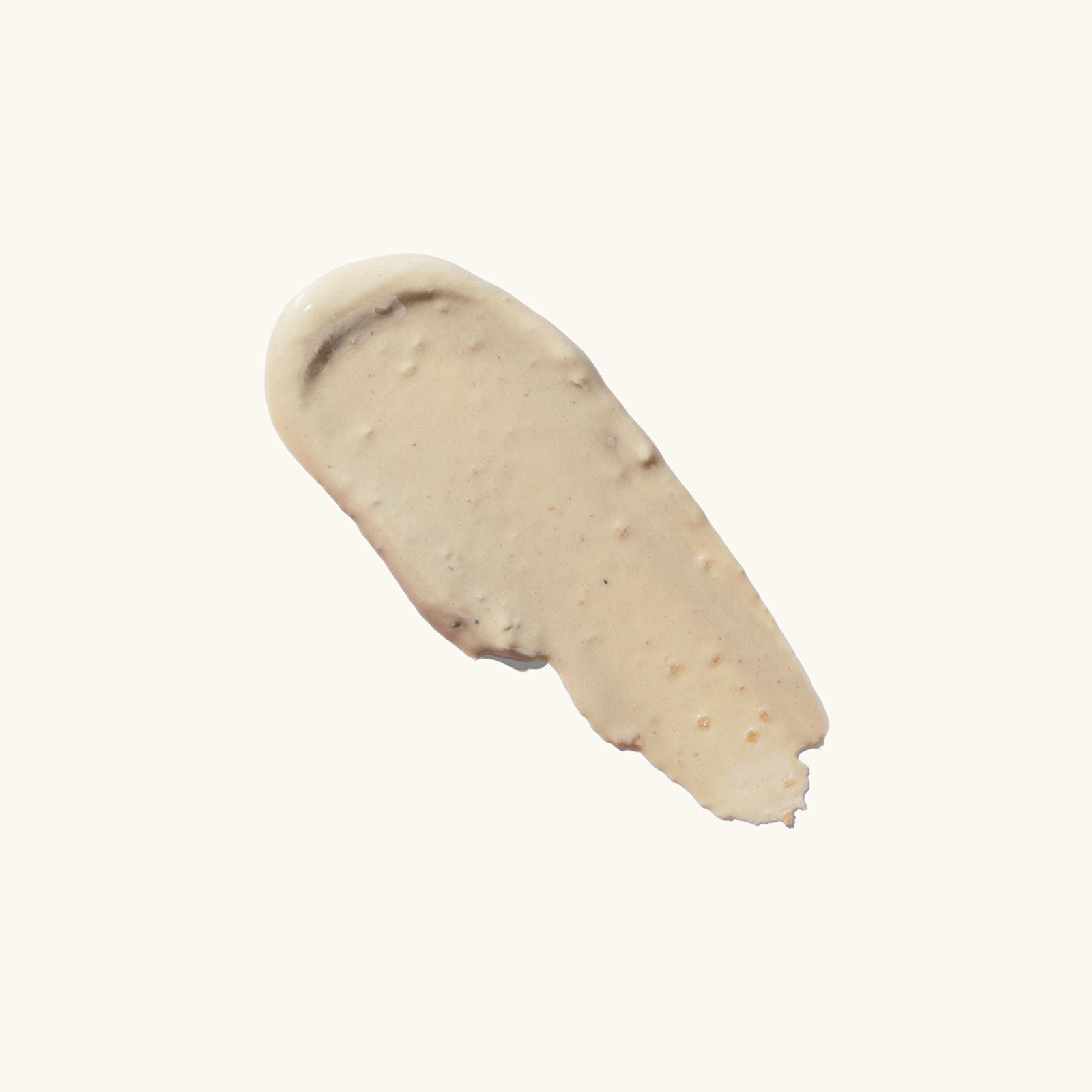 Beige cream swatch on a white background