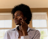 Woman with an afro