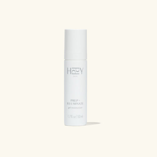 Skincare bottle labeled 'HPPY' on a white background