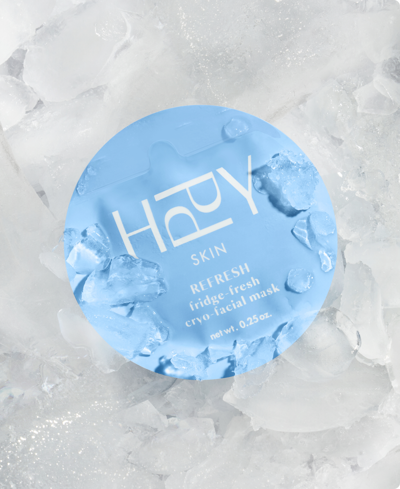 HPPY Skin product on ice